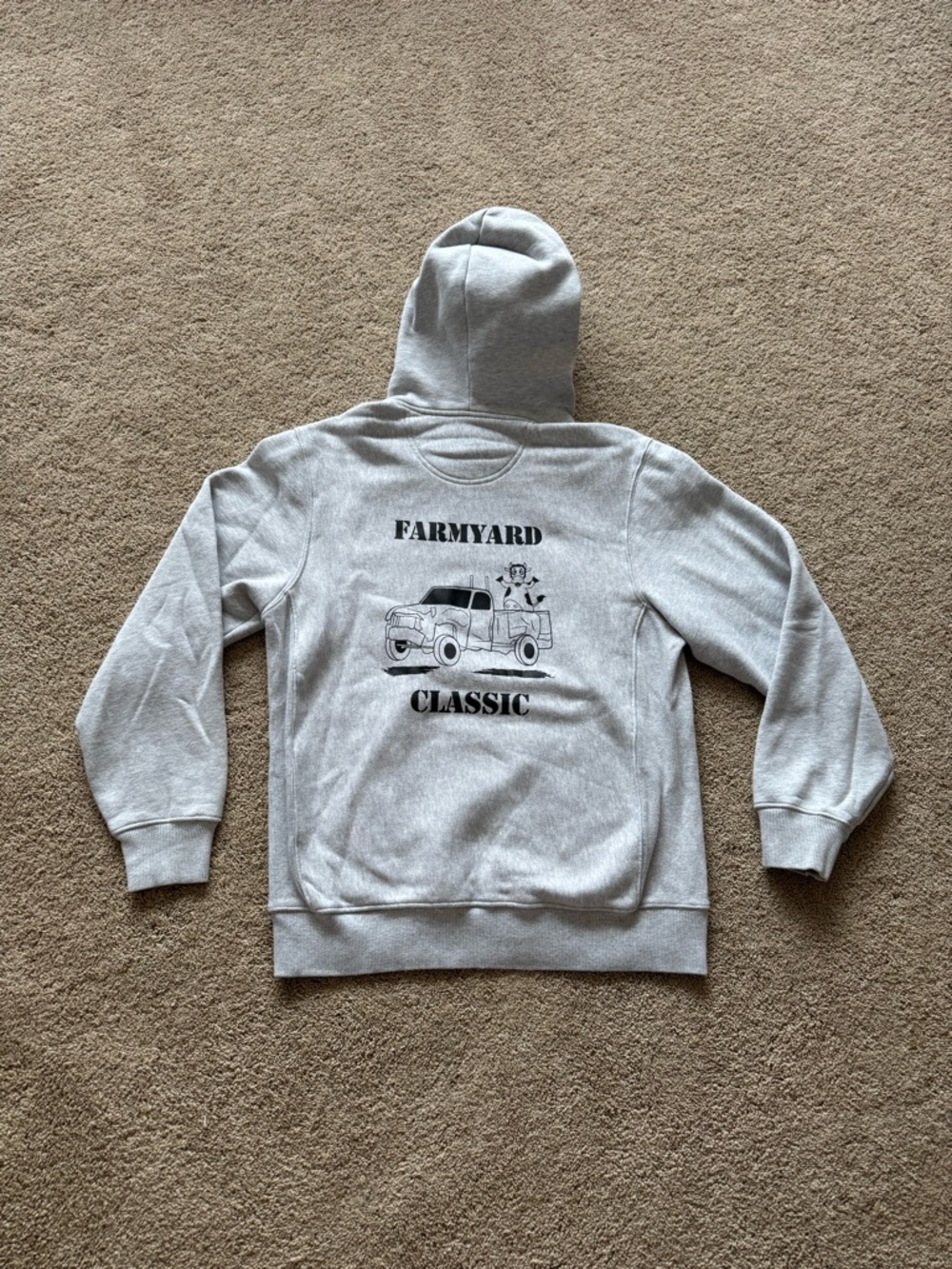 Men’s Medium Gray “Farmyard Classic” Heavyweight Hoodie